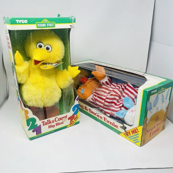 NEW IN BOX Vintage TYCO 1996 Sing and Snore ERNIE Sesame Street Collector Item - Picture 6 of 6